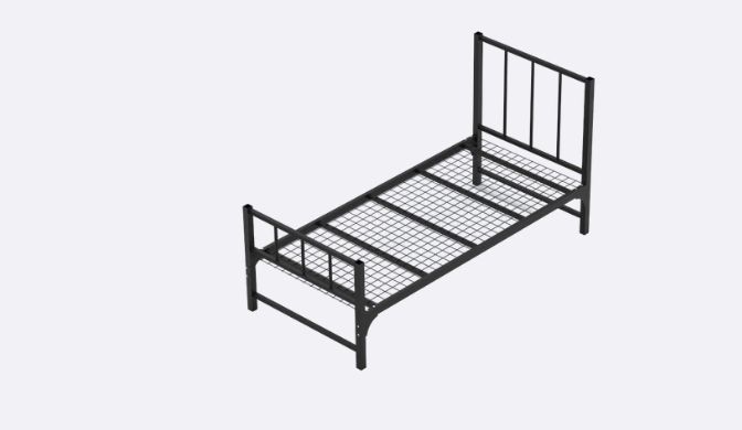 JZD 90SB Single Bed (Black)