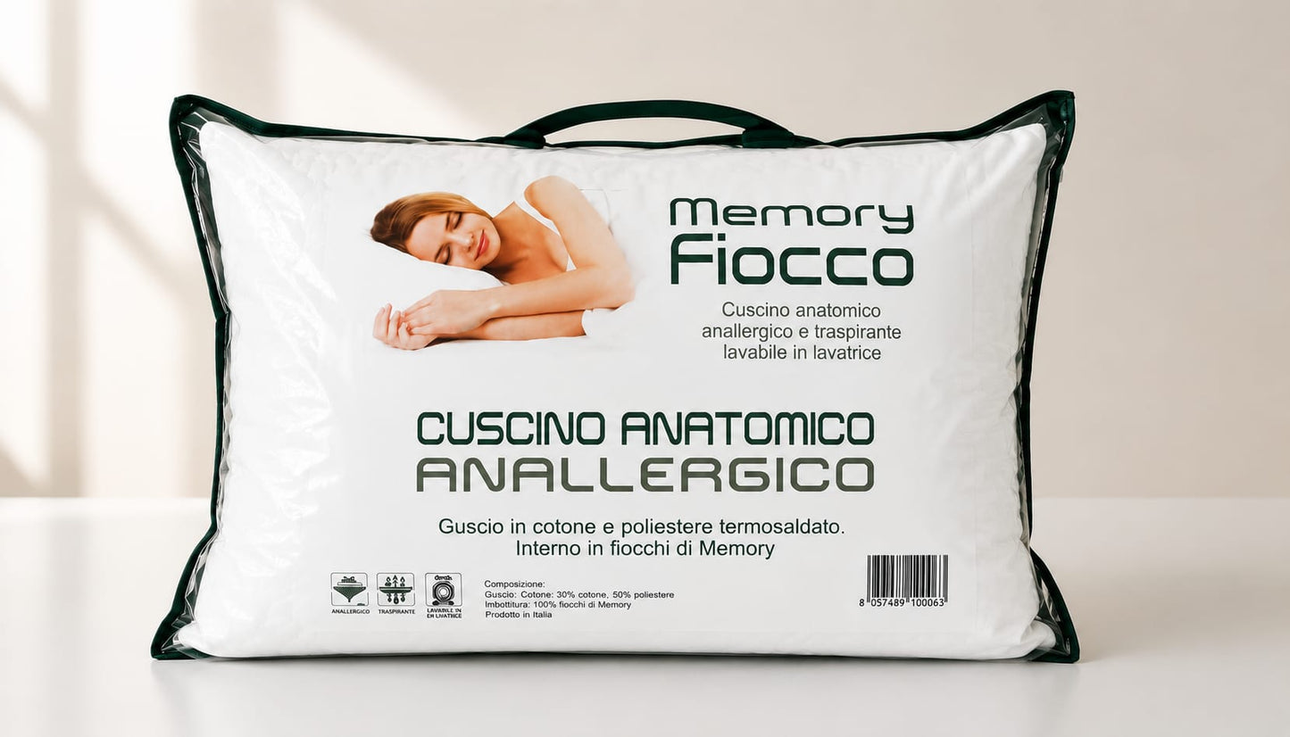 Anatomical Memory Foam Pillow (16cm Height)