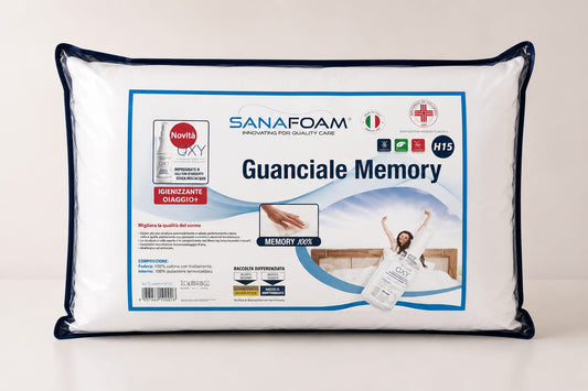 Memory Foam Pillow with OXY Disinfectant Spray (15cm Height)